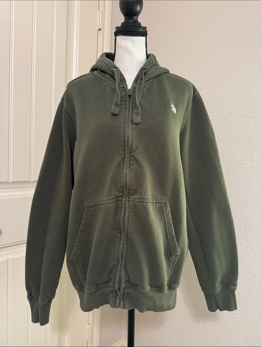 Polo by Ralph Lauren Olive Green Zip-Up Hoodie